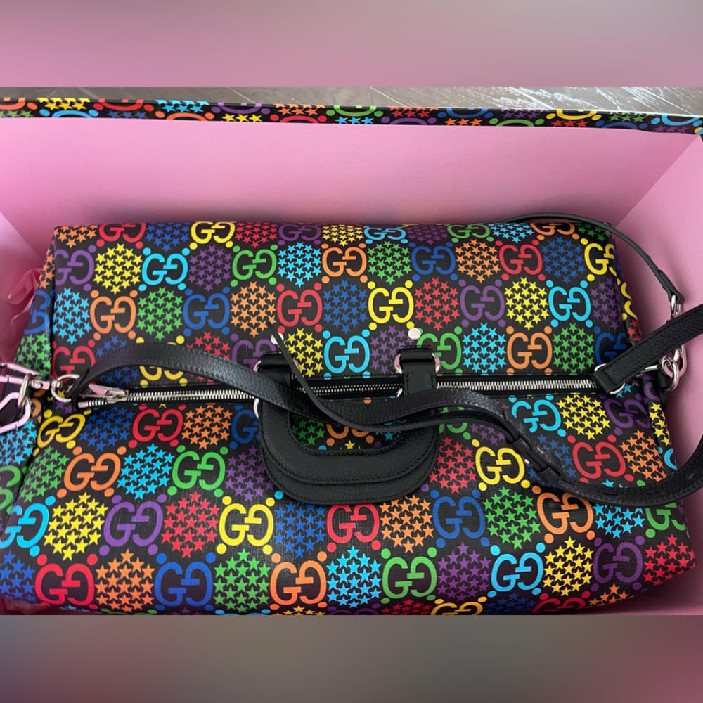 GUCCI PSYCHEDELIC DUFFLE BAG - Picture 5 of 5